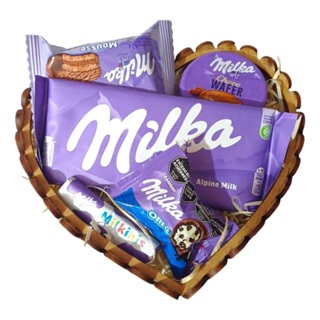 Cesta De Chocolate Milka Presente Namorados Aniversário Natal Dia Internacional Das Mulheres Páscoa Dia Das Mães Pais em Oferta na Shopee