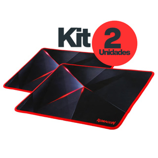Kit 2 Mousepad Gamer Redragon Capricorn PO12 Speed Médio Antiderrapante Impermeável em Oferta na Shopee