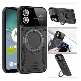 Capinha Preta Com Proteção Militar e Protetor de Câmera P/ Moto G22, G53, G60, E22, E20, E13, G32
