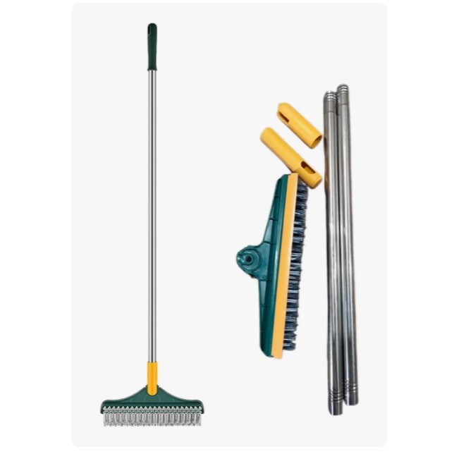Escova de Limpeza Esfregão 2 em 1 Vassoura Rodo Chão Cozinha Banheiro 1 Metro em Oferta na Shopee