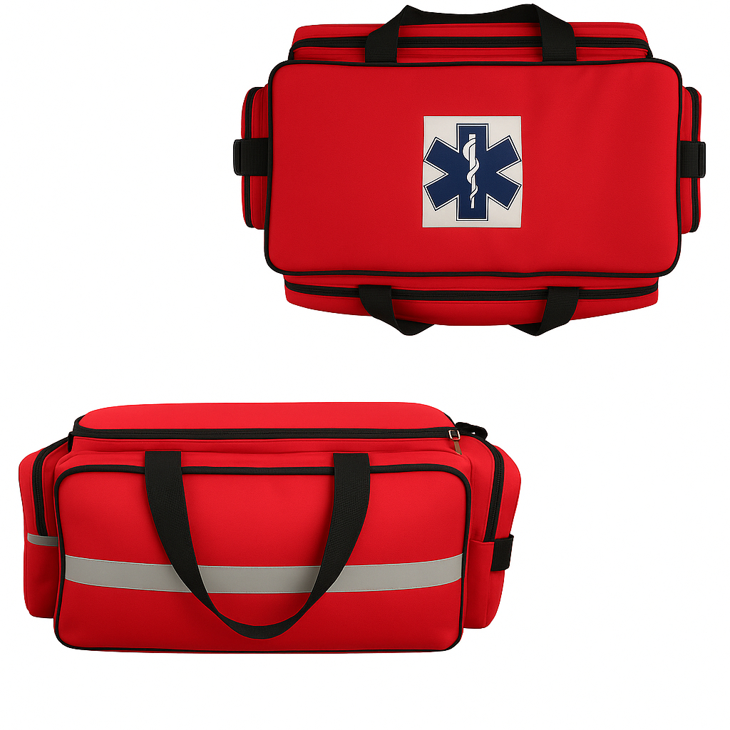 Bolsa Aph Emergências Vermelho Socorrista Resgate Home Care