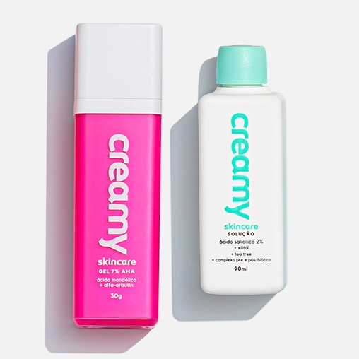 Kit Duo Gel Clareador Antiacne - Ácido Mandélico + Tônico Antioleosidade - Ácido Salicílico em Oferta na Shopee