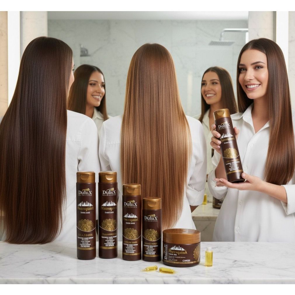 Kit Manutenção Cabelo Progressiva Shampoo e Condicionador Dulux Marroquino Pós Química