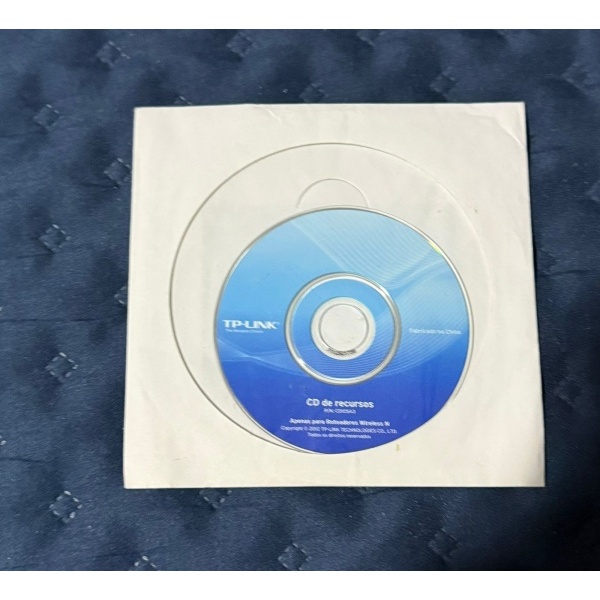 CD de instalação wifi roteador tp link, bazar, brechó, desapego, desapegando, garimpo, informática, tecnologia