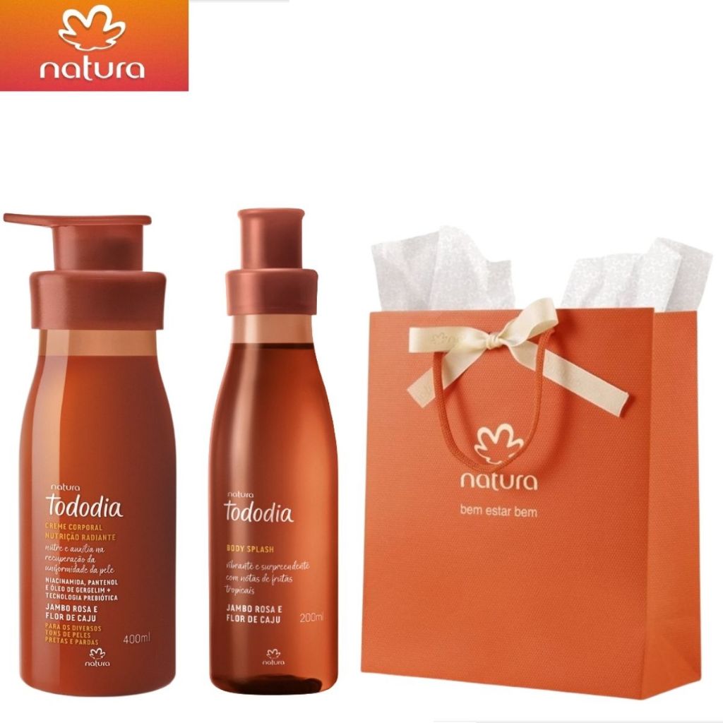 Tododia Jambo Rosa e Flor de Caju Natura: Hidratante, Body Splash Original