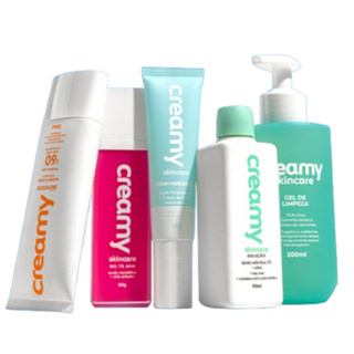 Kit Rotina Antiacne e Antioleosidade - Protetor FPS60, Ácido Mandélico, Sérum Hidratante, Salicílico e Gel de Limpeza em Oferta na Shopee