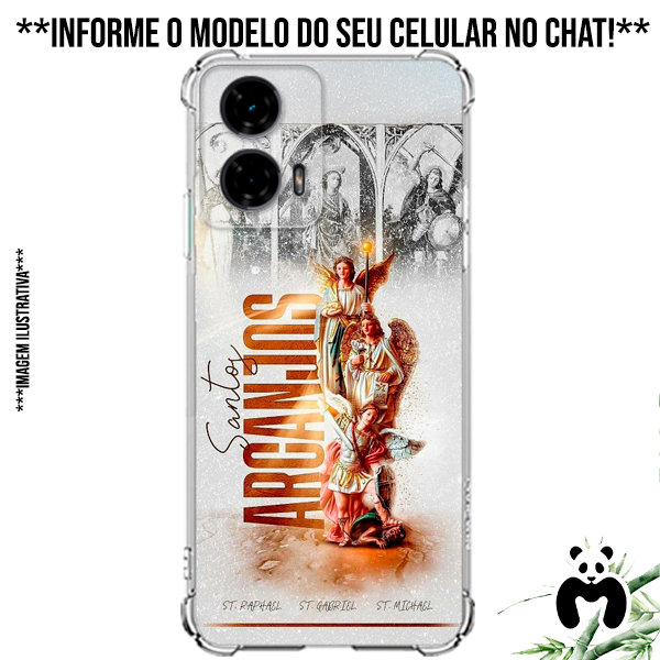 Capa Case Personalizada Celular Anjos Santos Arcanjos Michael Raphael Gabriel Igreja Fé Religião