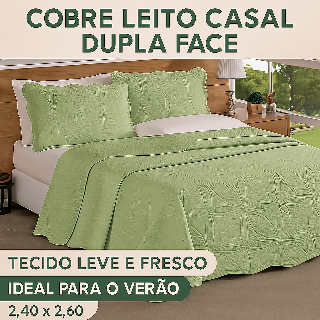 Kit Colcha Cobre Leito Dupla Face Queen Tecido Leve e Fresco  2,40x2,60 em Oferta na Shopee