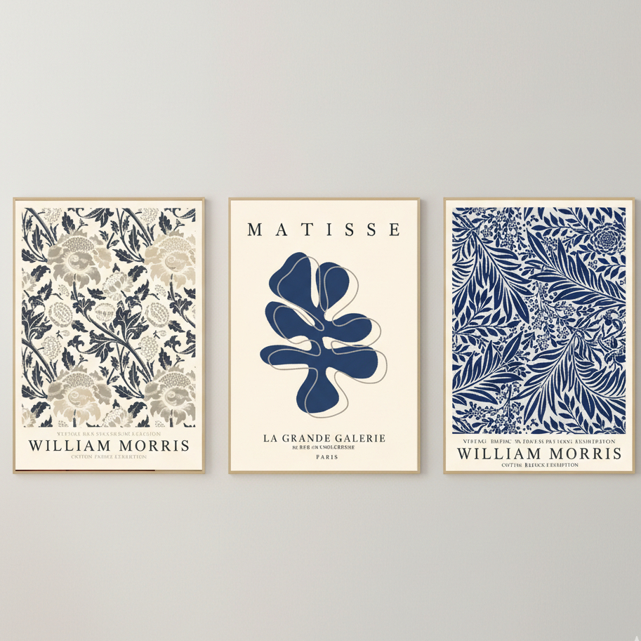 Quadros decorativos Arte abstrata matisse elegante pintura (3 peças)