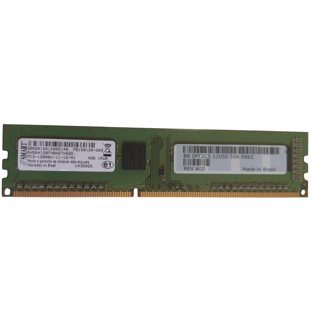 Memoria P/Servidor SMART 4GB 1Rx8 Pc3-12800U-11-12-A1 SH564128FH8N6TNSQG