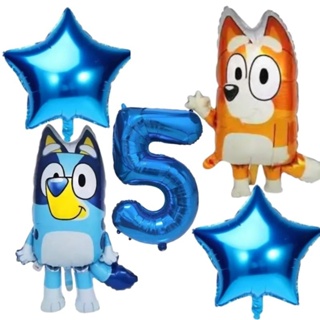 Kit 5 balões Bingo e Bluey em Oferta na Shopee