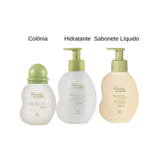 Kit Mamãe e Bebê Natura - 3 Itens - Colonia + Sabonete Líquido + Hidratante em Oferta na Shopee