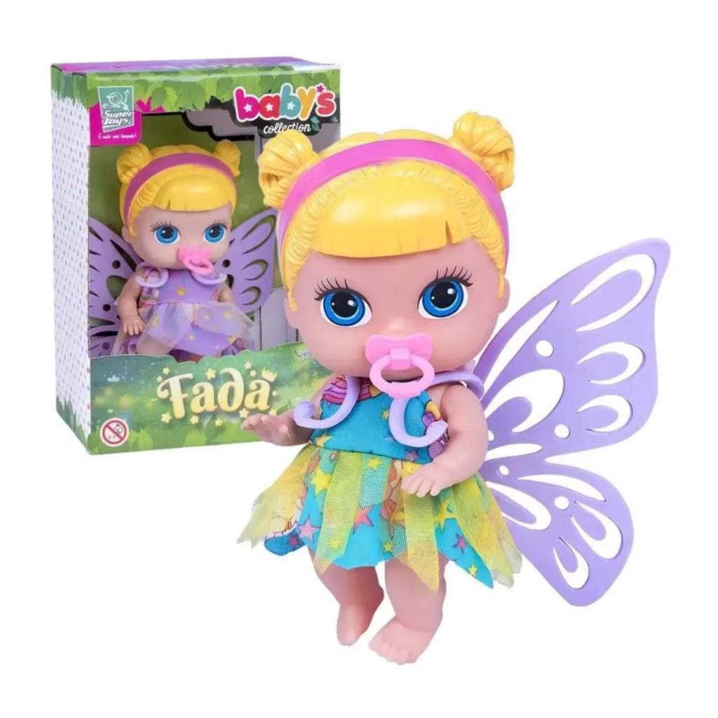 Boneca Babys Collection Mini Fada com Acessórios Super Toys - 372 em Oferta na Shopee