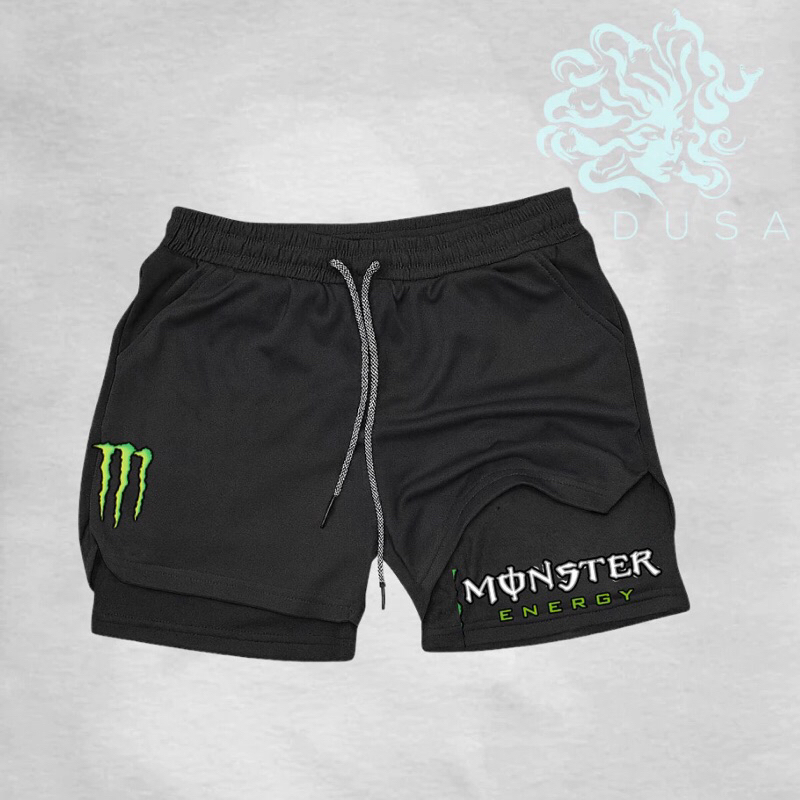 Bermuda De Compressão 2 Em 1 Dry Fit Com Elastano MST 01, Ideal Para Treinos, Academia em Oferta na Shopee