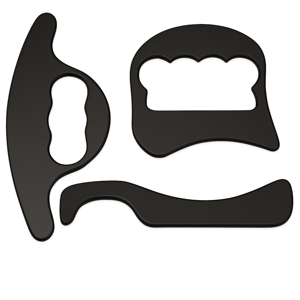 Instrumento de Liberação Miofascial Instrumento Massageador Soqueira Tartaruga e Gancho