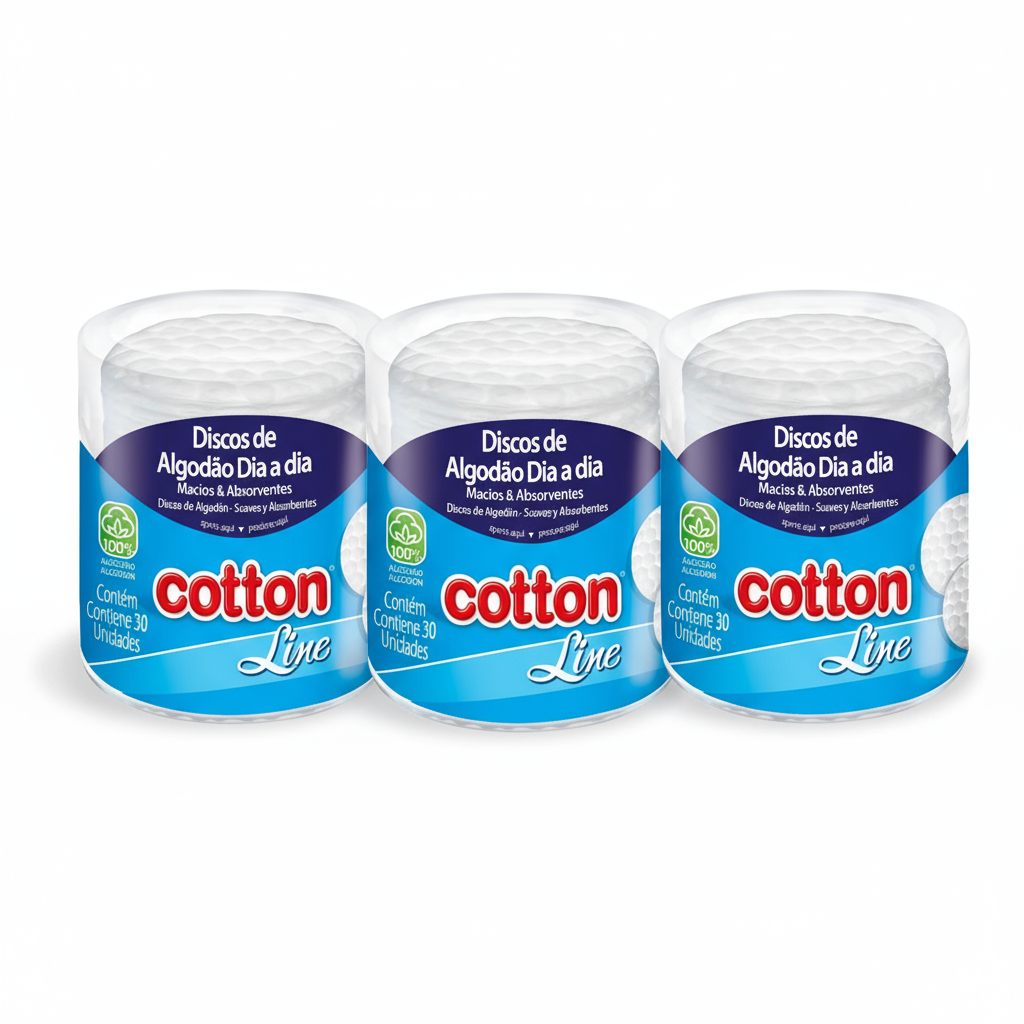 Disco Algodão - Kit Potes  Potes de 30 Unidades Cada em Oferta na Shopee