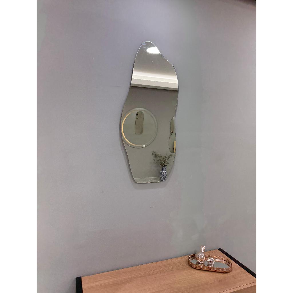 Espelho Decorativos Polido 100cm  x 35cm Quart Salão Hall Sala em Oferta na Shopee