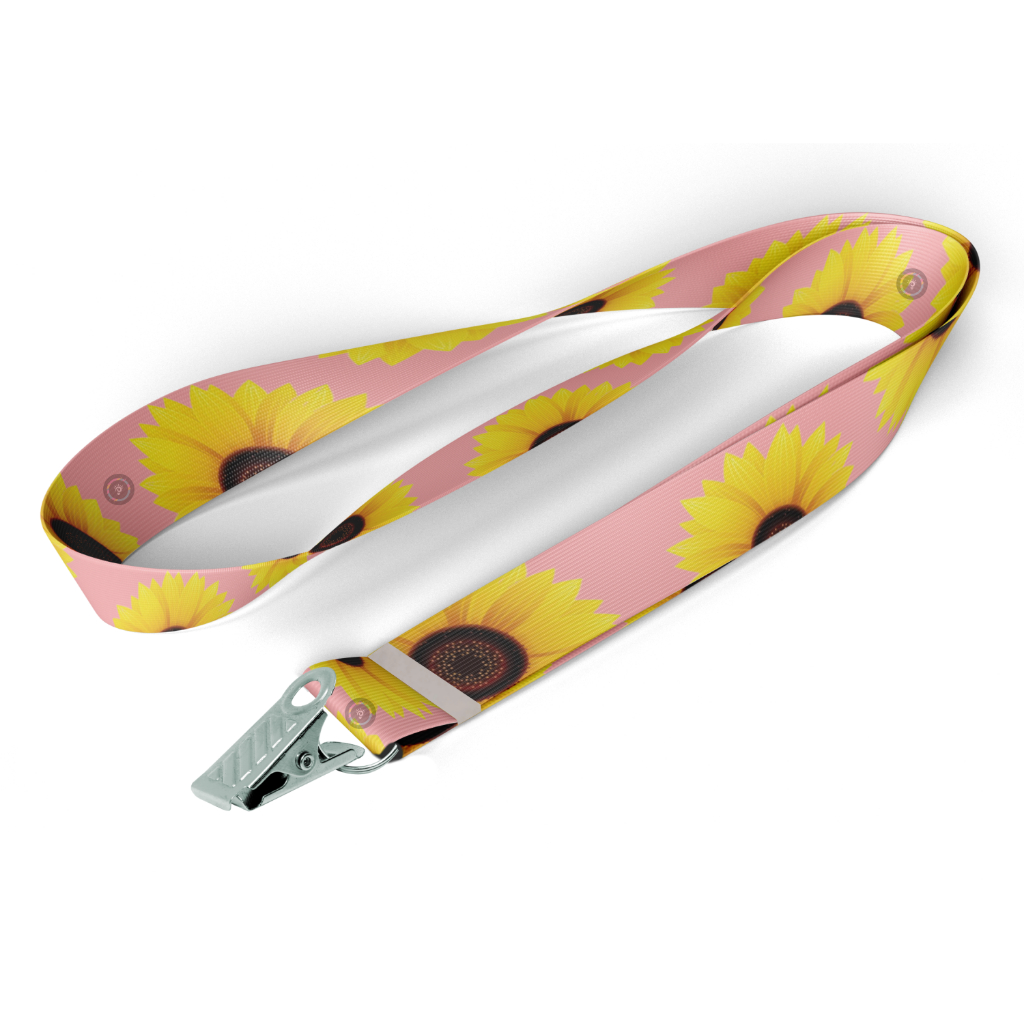 Cordão de Identificação Girassol Rosa Claro Deficiências Ocultas Porta Crachá em Oferta na Shopee