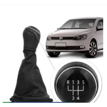 Coifa De Cambio Com Manopla Gol Saveiro Voyage G5 G6 Base Preta