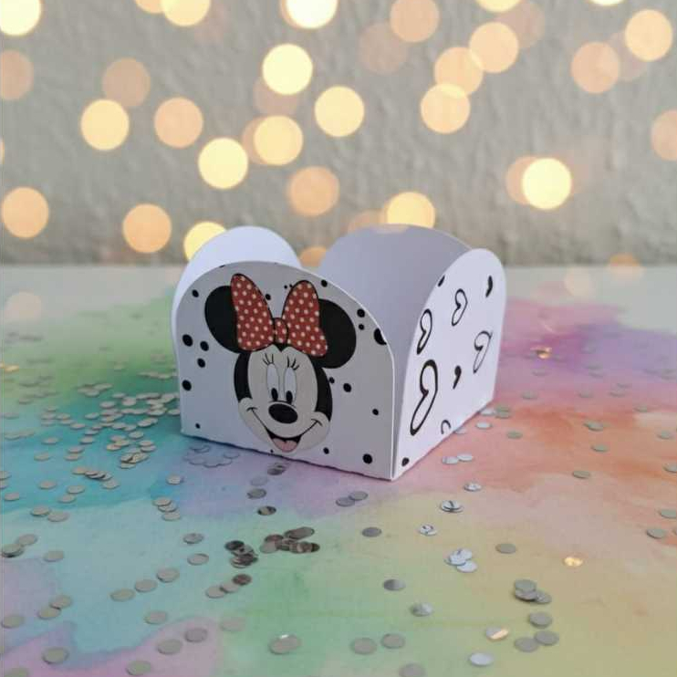 Forminha de Doce Personalizada Minnie-Mimos,Lembrancinhas,Forma Brigadeiro,Festa Infantil,Aniversário,Kit de Forminhas