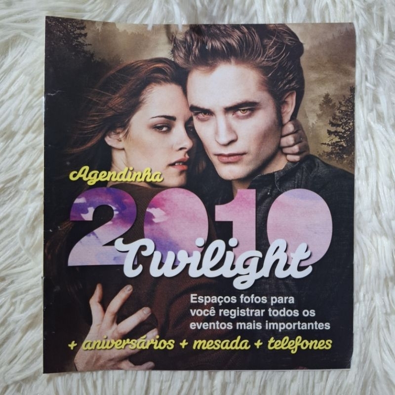 Revista Agenda Twilight Crepúsculo 2010 raridade/raro