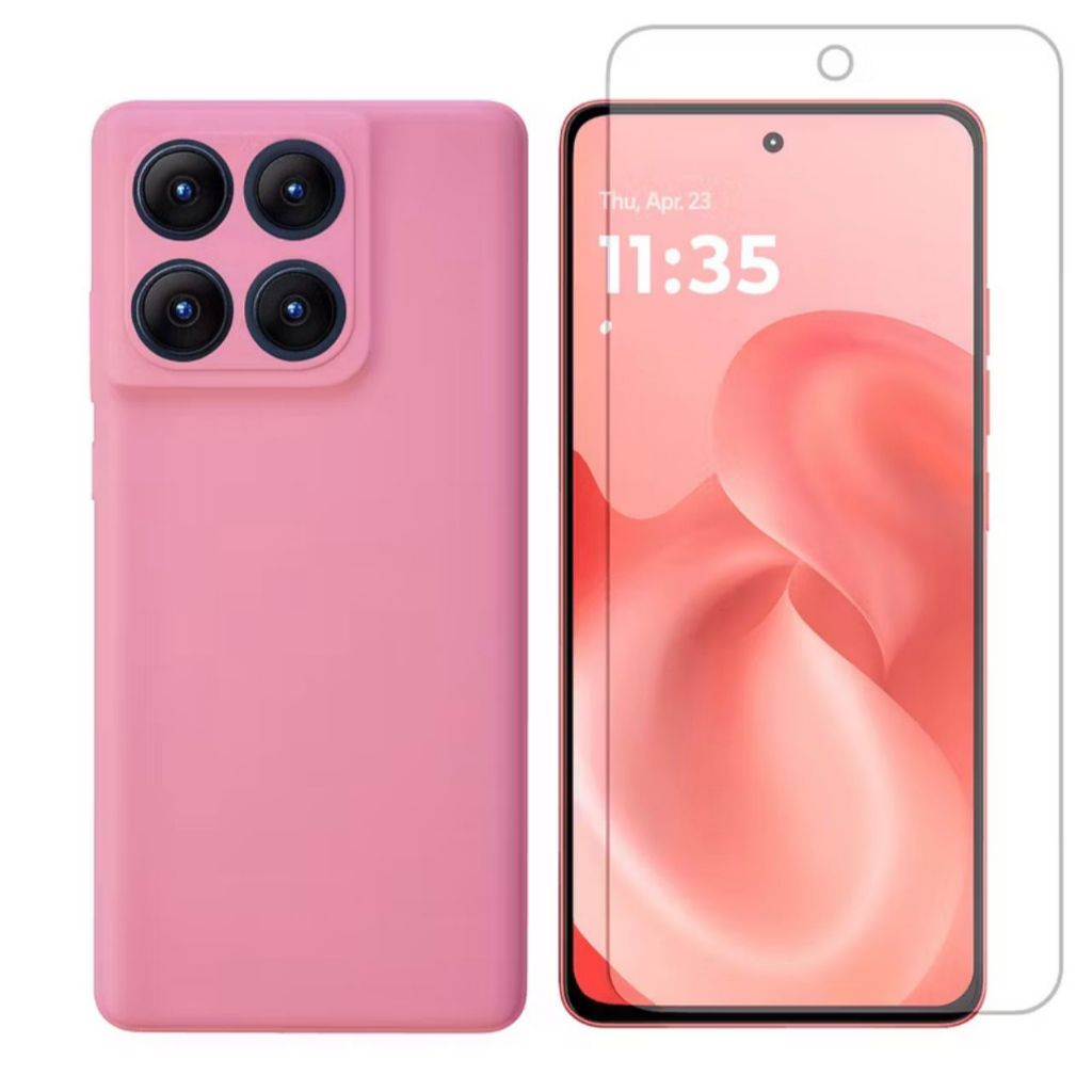 Capa Capinha Slim Anti Impacto + Película 3D Para Motorola Moto G86