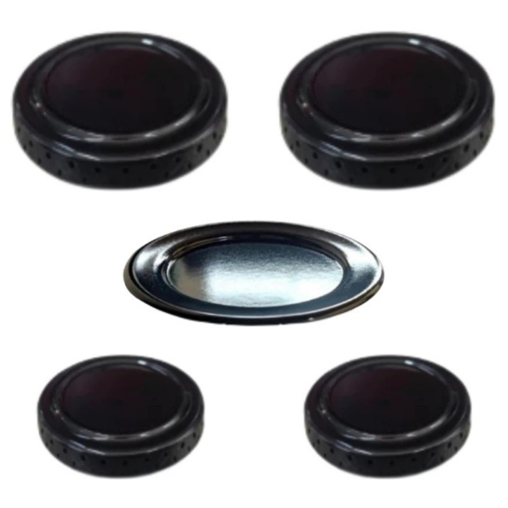 Kit Espalhador Fogão Atlas Mônaco Plus Antigo 5 Bc 1G-2M-2P Diâmetro do Espalhador Gd. Ø 11,0 - Md. Ø 7,5 - Pq. Ø 6,5 Cm
