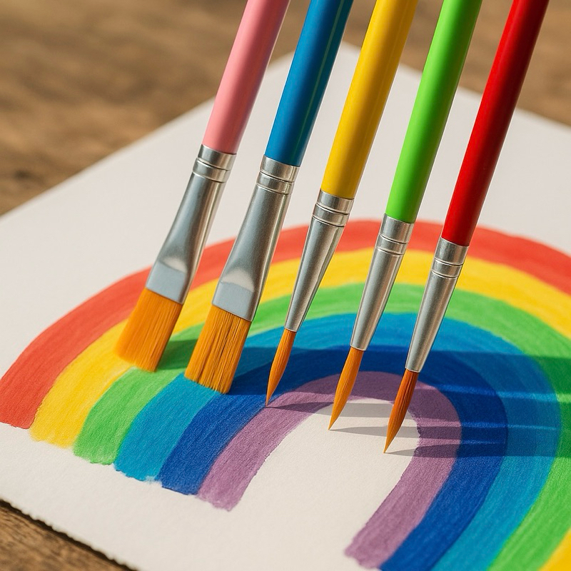 Kit de Pincel Artístico para Pintura Aquarela Acrílica Óleo com Cerdas Macias em Oferta na Shopee