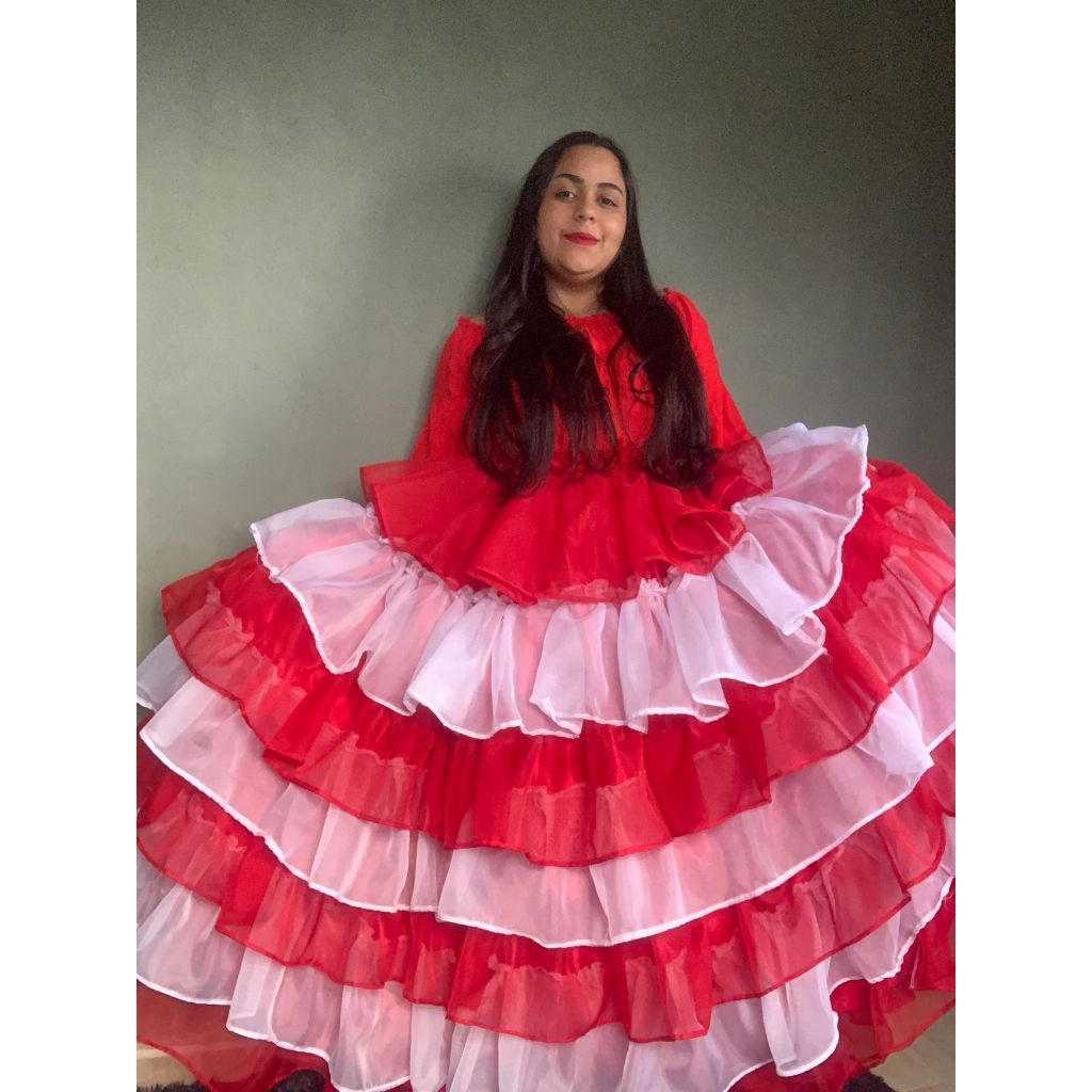 Saia cabaré pombagira luxo 7 babados 7 saias encruzilhadas Maria Padilha menina dama da noite Maria mulambo menina