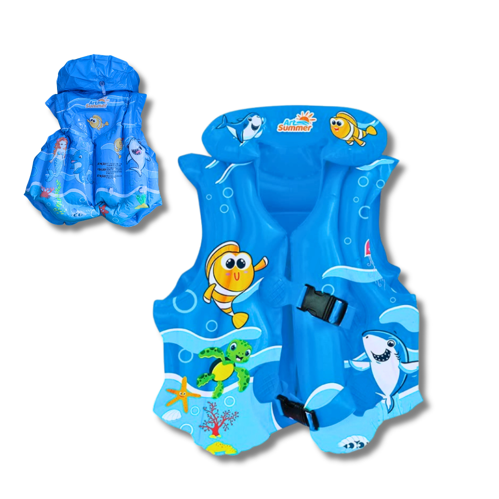 Boia Colete Inflável Infantil Art Summer Piscina Praia Segurança até 25kg Diversas Cores
