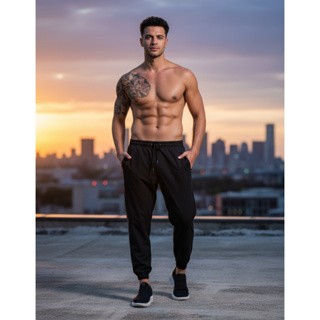Calça Tactel Jogger Com Elastano Active Verão Academia Slim Treino Fitness em Oferta na Shopee