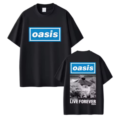 Camiseta O-oasis Live Forever Adulto/Infantil Lançamento Unissex Em Algodao