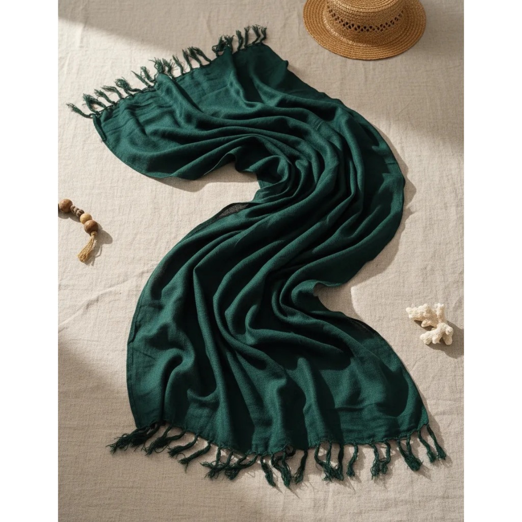 Canga Praia Lisa 100% Viscose Toque Suave Moda Praia Lotus Bali Beach 2024 em Oferta na Shopee