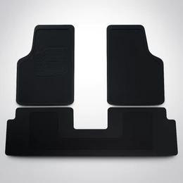Tapete Borracha Automotivo Universal Para Carro Traseiro inteiriço Jogo 3 peças