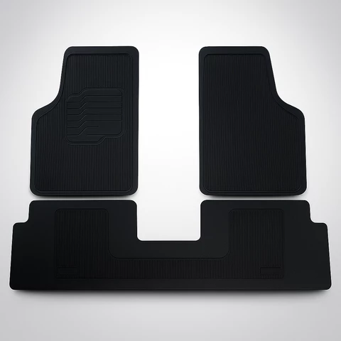 Tapete Borracha Automotivo Universal Para Carro Traseiro inteiriço Jogo 3 peças