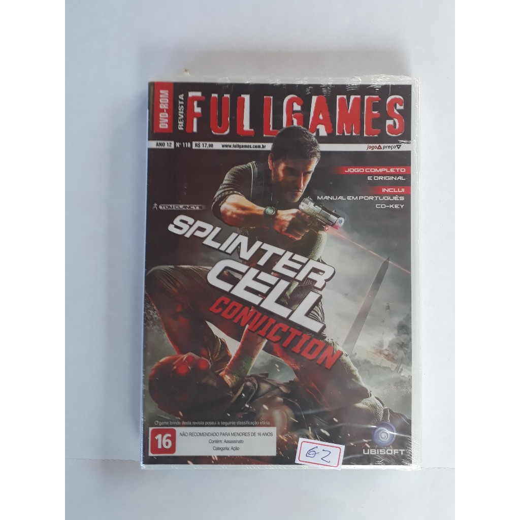 cd de jogo splinter cell conviction - full games lacrado g2 m15