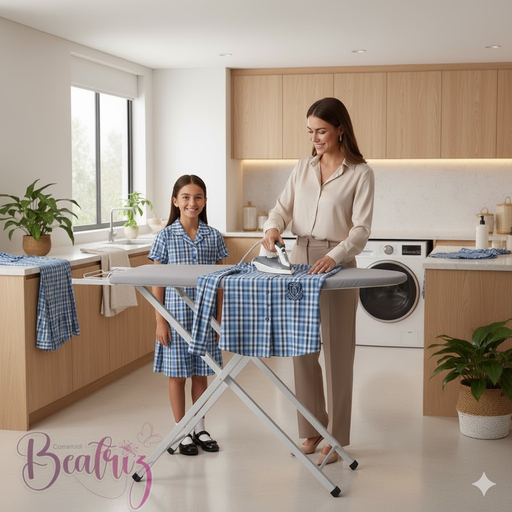 Tábua de Passar Roupas Dobrável Reforçada com Suporte para Ferro 3 Alturas Compacta Resistente