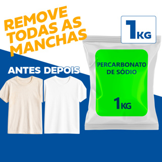 Percarbonato de Sódio 1kg - 100% Puro Limpeza em Geral, Clareador de Roupas, Tira Manchas em Oferta na Shopee