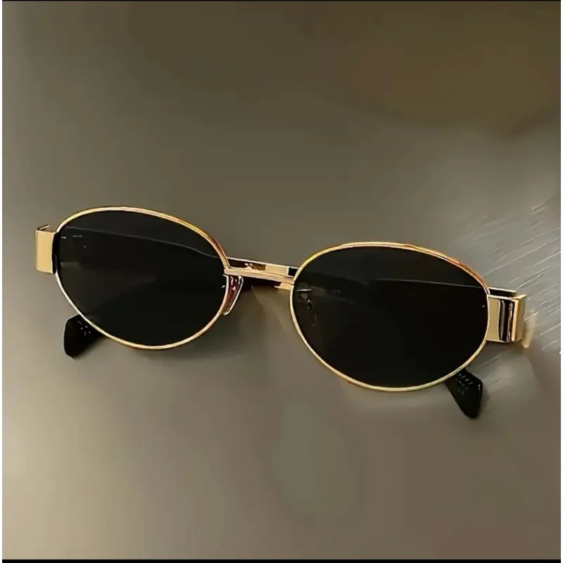 Óculos de Sol Feminino Armação Miu Modelo Oval Proteção UV Moda 2026 Virginia