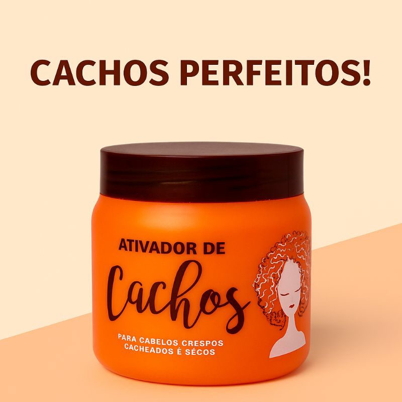 Ativador de Cachos – Nutrição e Definição para Cabelos Crespos e Cacheados em Oferta na Shopee