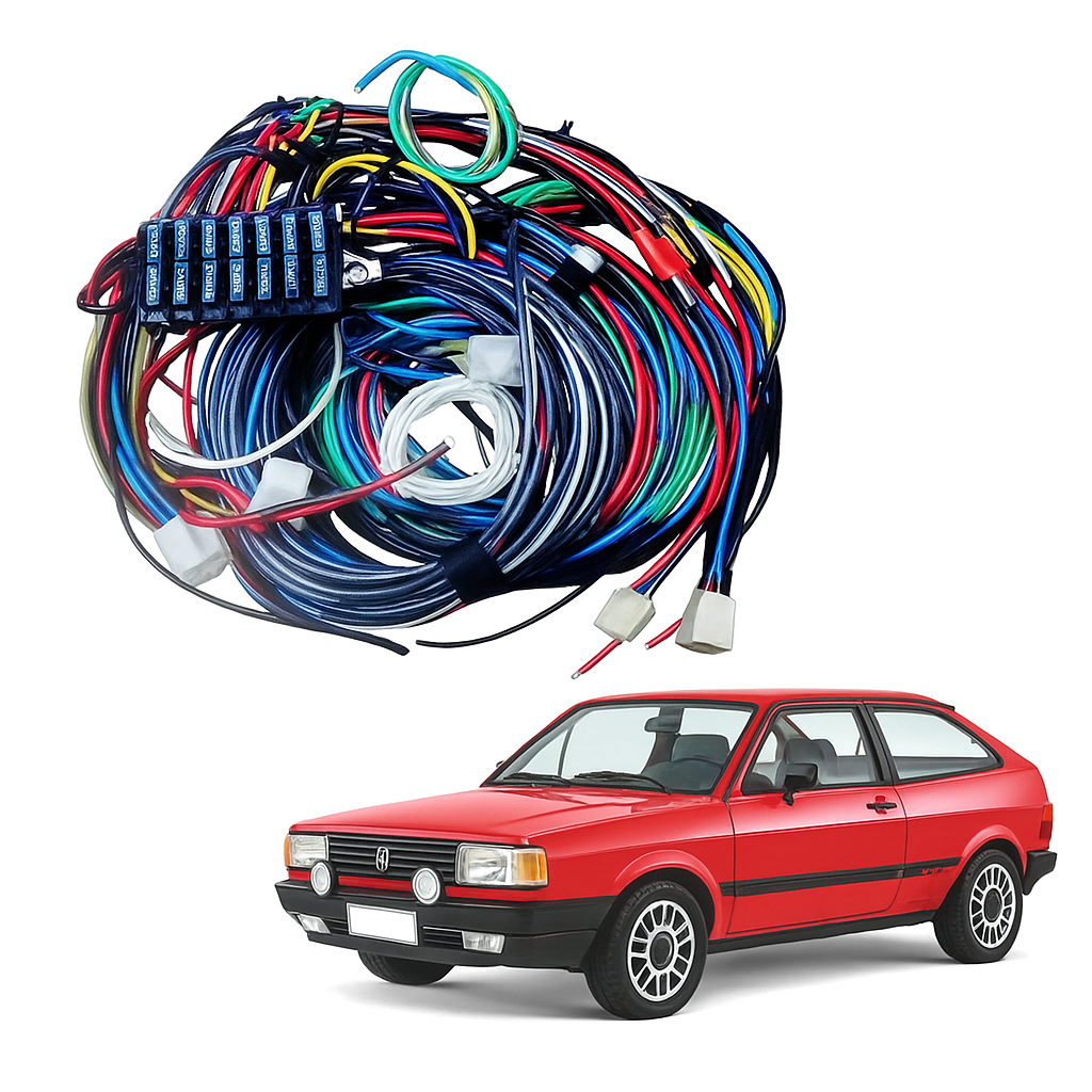 Chicote Elétrico Automotivo Completo Gol / Gol até 1989 – Pronto para Instalar