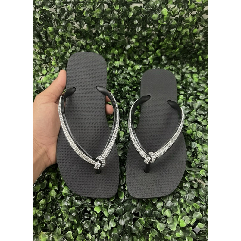 Chinelo de dedo feminino Strass de Nozinho em Oferta na Shopee
