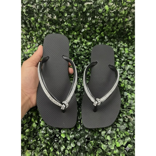 Chinelo de dedo feminino Strass de Nozinho em Oferta na Shopee