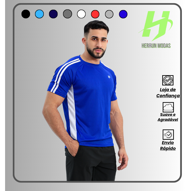 Camiseta Blusa Masculina Esportiva Dryfit Academia Treino  Academia em Oferta na Shopee