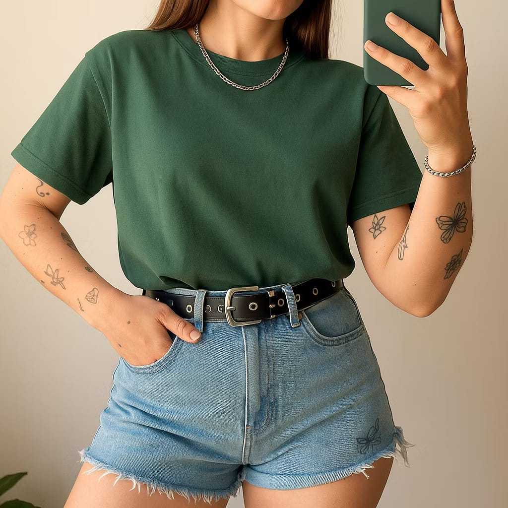 T-shirt feminina  básica 100% algodão envio imediato em Oferta na Shopee