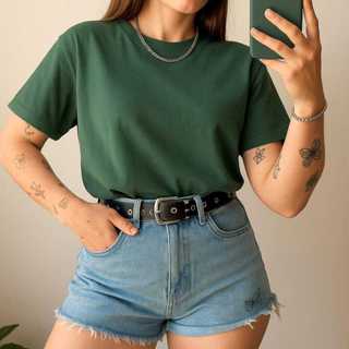 T-shirt feminina  básica 100% algodão envio imediato em Oferta na Shopee