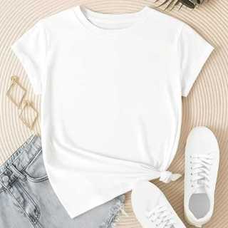 Blusa T-shirt Feminina Básica 100% Algodão Confortável Várias Cores Pronta Entrega em Oferta na Shopee