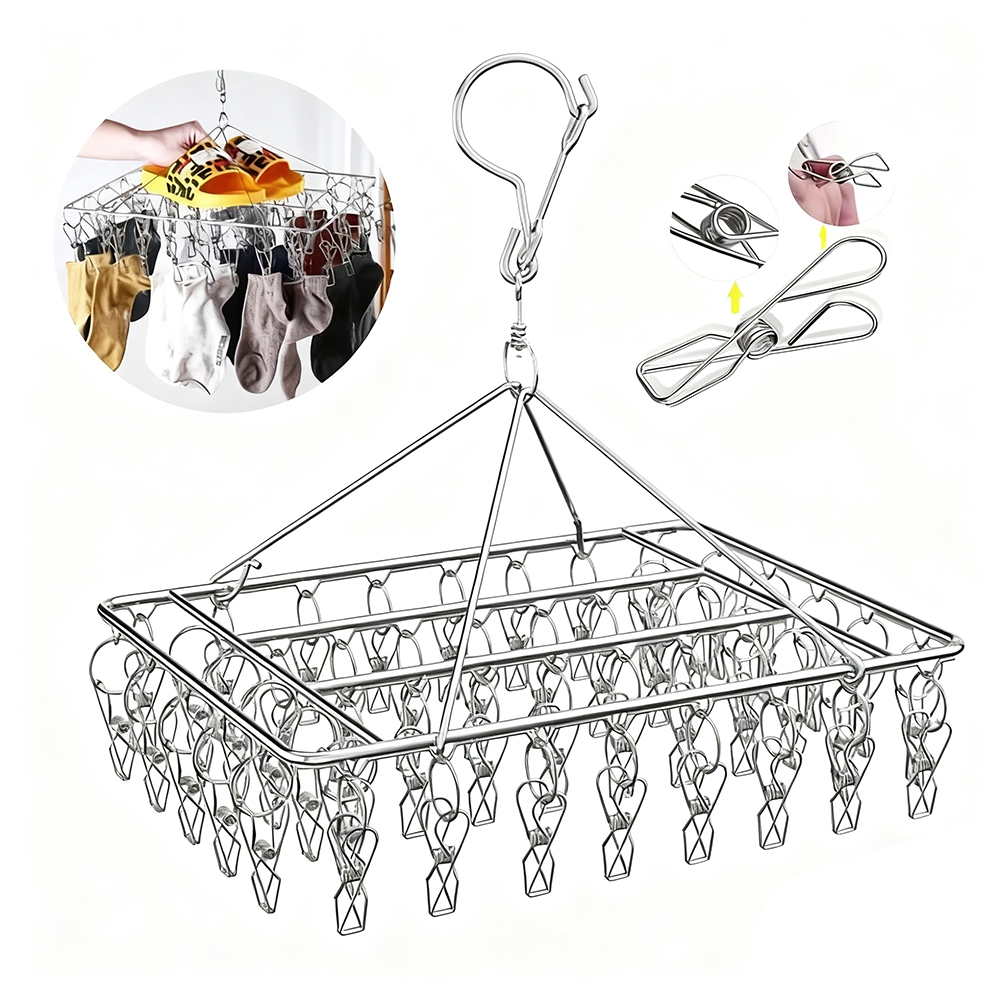 Varal 60/40/20 Prendedores Para Roupa Intima Para Calcinha Meia Cueca Reforçado inox 20 Prendedores