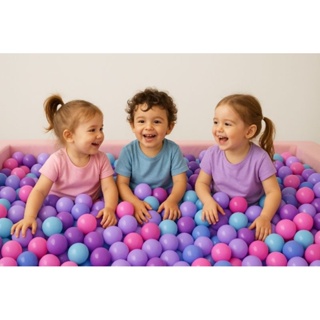 50 unidades Bolinhas de Piscina Rosa, Azul, Roxa e Lilás em Oferta na Shopee