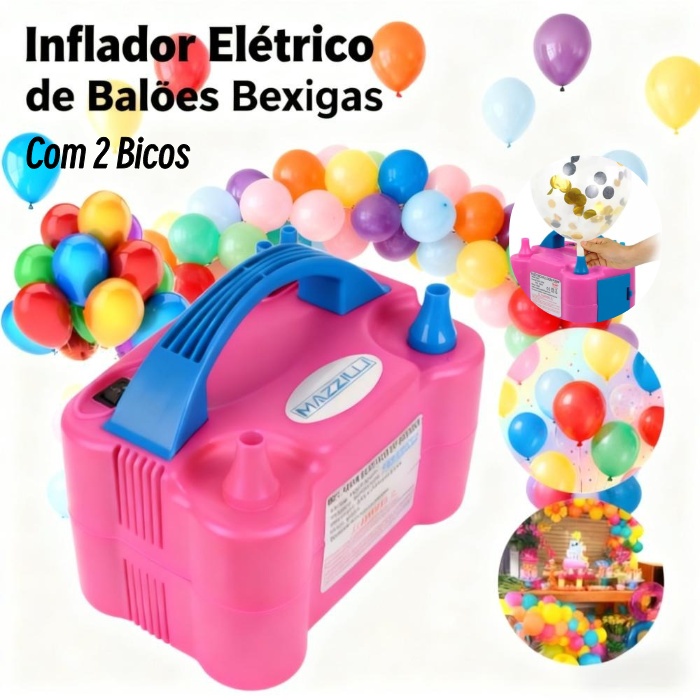 Inflador Elétrico de Balões Bexigas 110v ou 220v Festa Ornamentação Bomba de Encher Bola de Festas em Oferta na Shopee